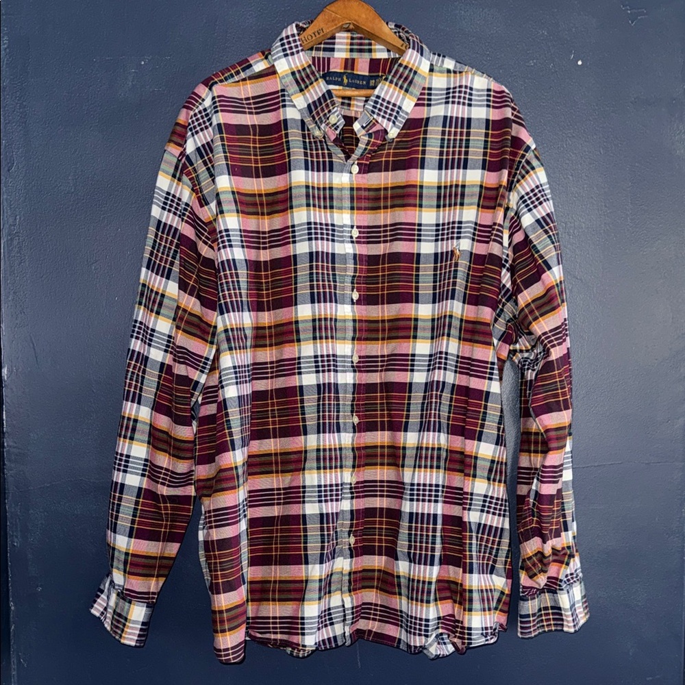 Ralph Lauren Multicolor Plaid Button Down Shirt